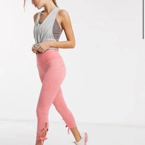 Free People Pink Swerve Leggings Small NWT - Picture 2 of 9
